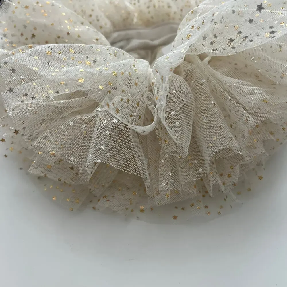 Little Me ivory cream cold star fluffy tutu baby